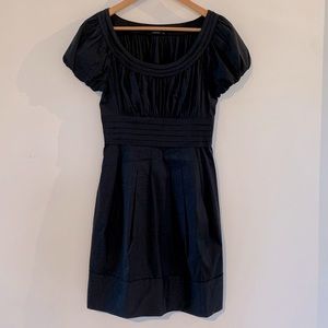 BCBGMaxAzria Black Cotton Dress - Size: 2